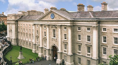 Trinity College Dublin View of the facade of the Regent House at Trinity College Dublin