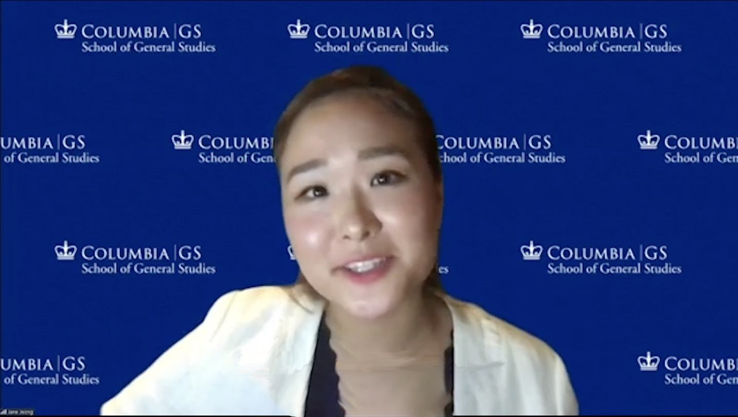 Jane Jeong, General Studies Student Council President Jane Jeong, General Studies Student Council President