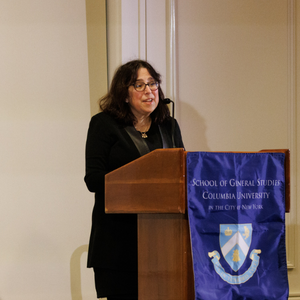 Dean Lisa Rosen-Metsch addresses February 2022 graduates