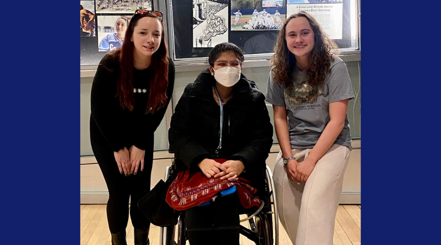 From left to right: Juliette Gudknecht ‘27TC, Ara Bakhteyar '24GS, and Maycee McClure ‘23CC, co-leaders of Neurodivergent at Columbia