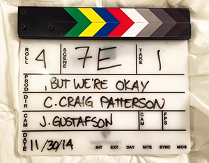 Clapperboard from "But We're Okay"