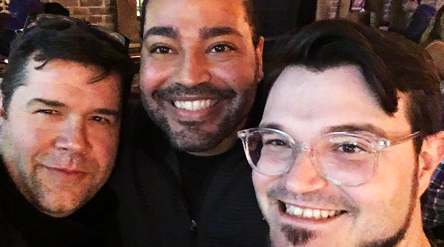GS alumni Jeffrey Scott Bailey, Michael Anthony Price, and Jonathan Harper Selfie of Jeffrey Bailey, Michael Price, and Jonathan Harper