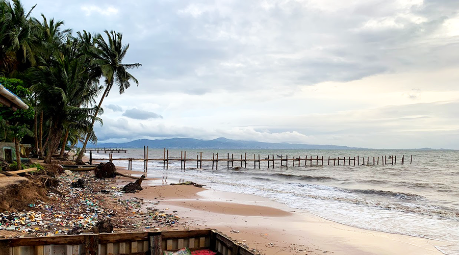 Freetown, Sierra Leone as seen from Lungi