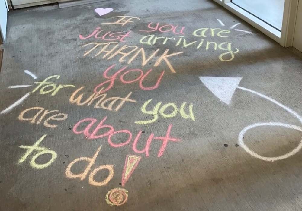 Chalk message